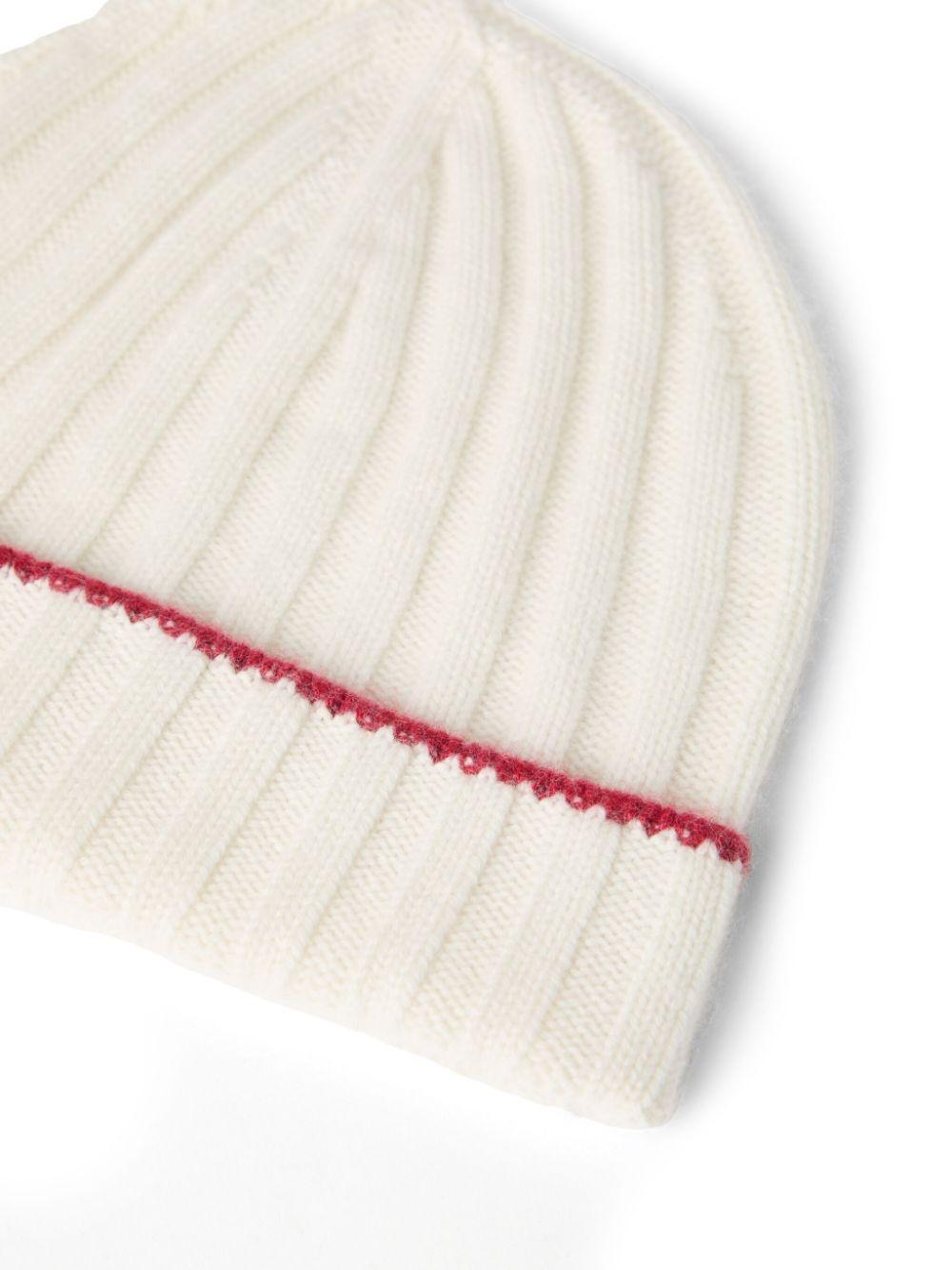 cashmere ribbed-knit beanie Product Image