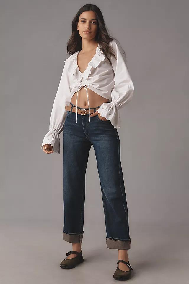 DL1961 Thea Boyfriend Mid-Rise Relaxed Tapered Jeans Product Image