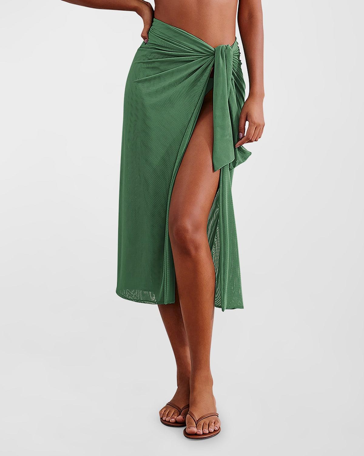 Womens Amanda Knot Midi-Skirt Product Image