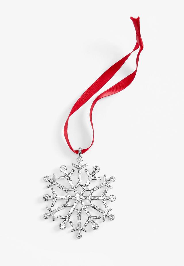 Silver Snowflake Ornament Product Image