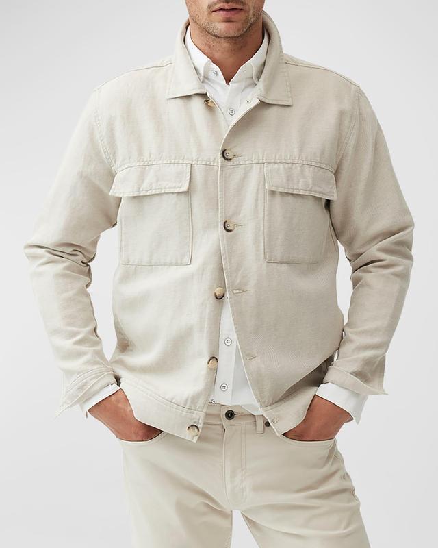 Mens Twill Trucker Jacket Product Image