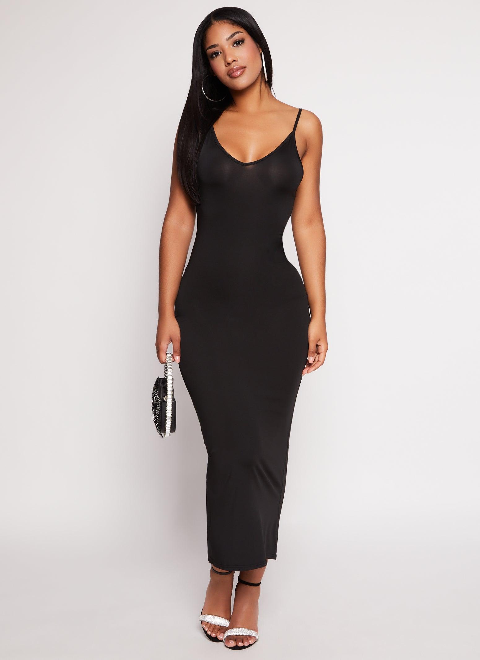 Womens Daisy V Neck Bodycon Maxi Dress Product Image