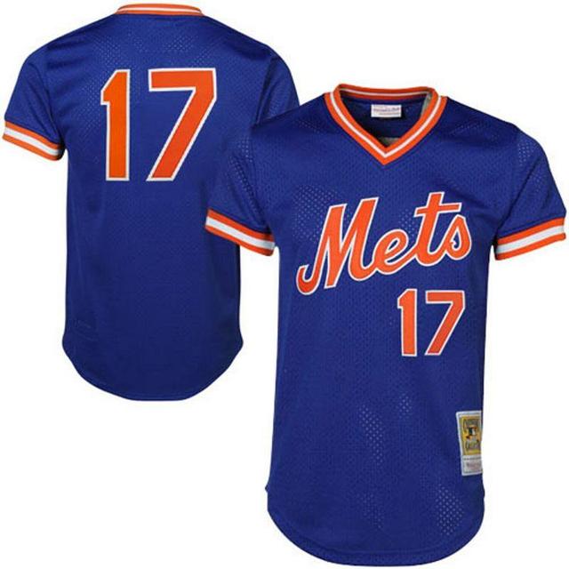 Mens Mitchell & Ness Keith Hernandez Royal New York Mets Cooperstown Mesh Batting Practice Jersey Product Image