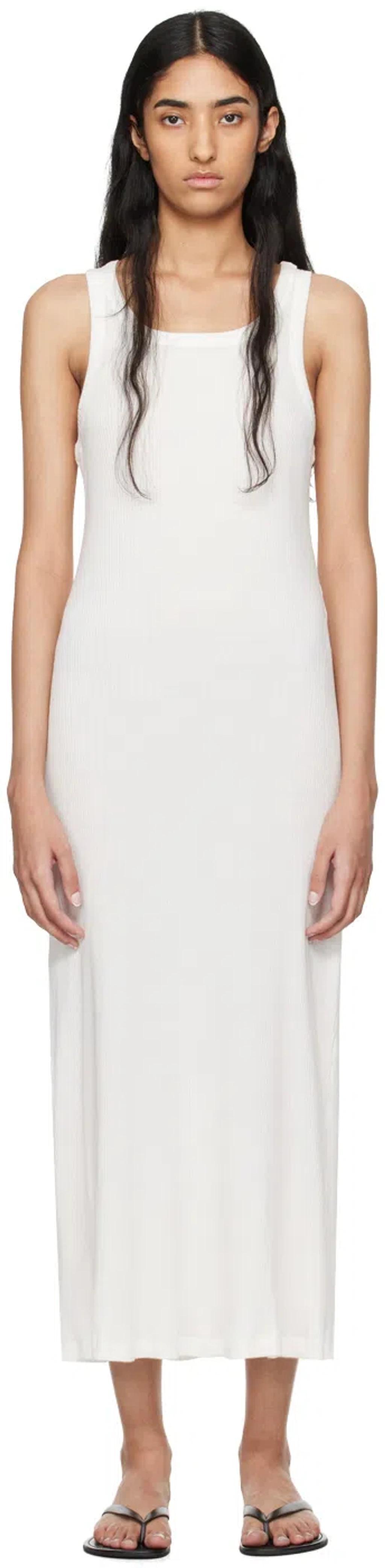 Toman Jersey Midi Dress In White Product Image