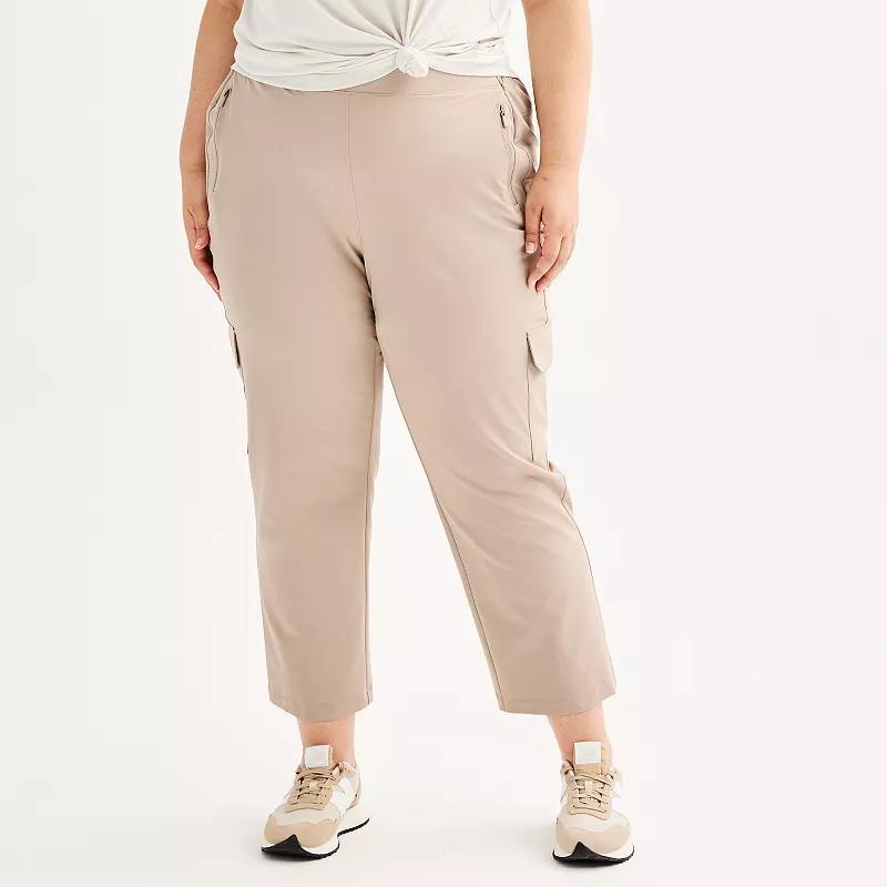 Plus Size Tek Gear Cargo Pants, Womens Brown Freeze Product Image