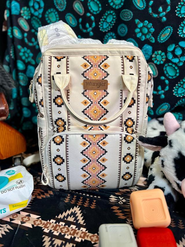 The Original Wrangler Diaper Bag - Cream/Tan Product Image