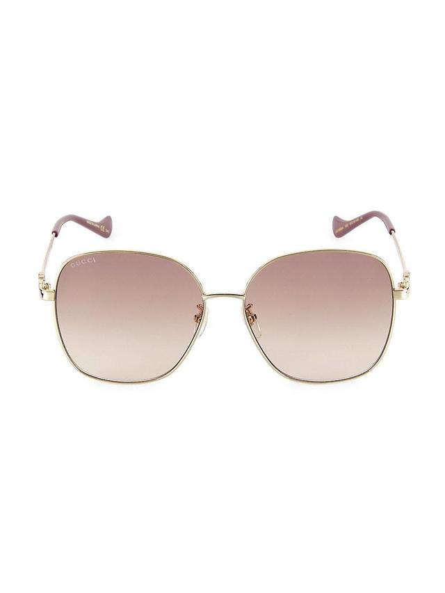 Gucci Womens Gg1089sa 61mm Rectangle Frame Sunglasses Product Image
