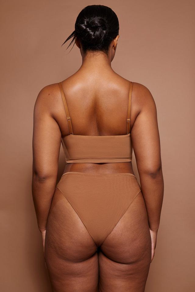 Soft Mesh Brief in Almond Product Image