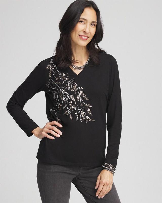 Touch of Cool™ Embellished Layering Tee Product Image