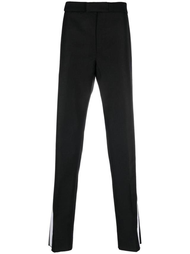 Striped Tailored Trousers In Black Product Image