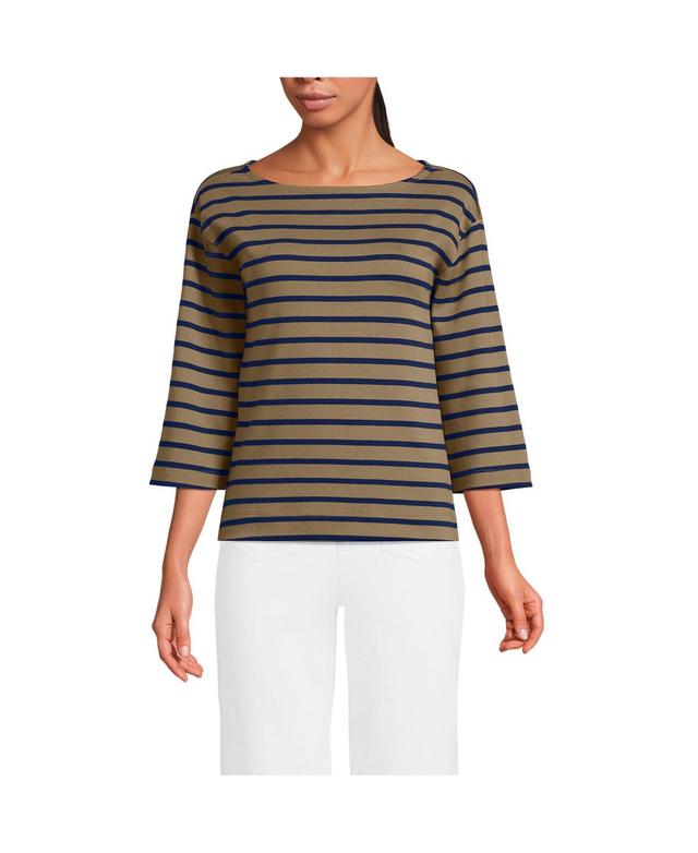 Lands End Womens 3/4 Bell Sleeve Supima T-shirt Product Image