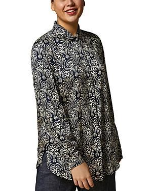 Marina Rinaldi Printed Satin Shirt Product Image