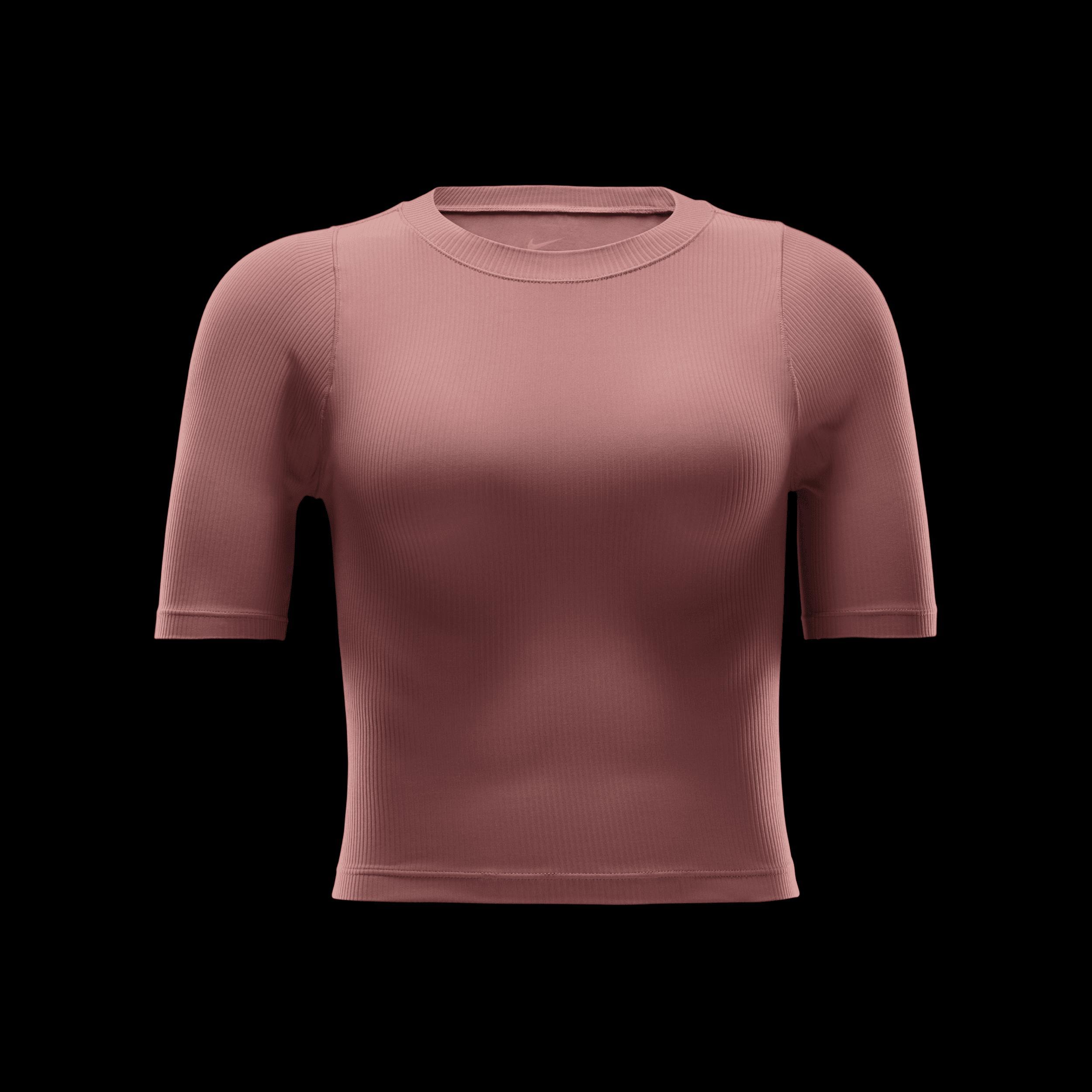 Nike Women's Zenvy Rib Dri-FIT Short-Sleeve Top Product Image