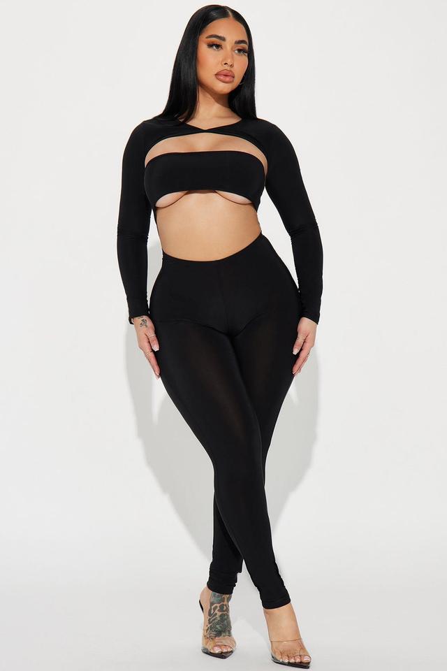 Close Enough Jumpsuit Set - Black Product Image