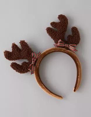 AEO Sherpa Antlers Headband Product Image