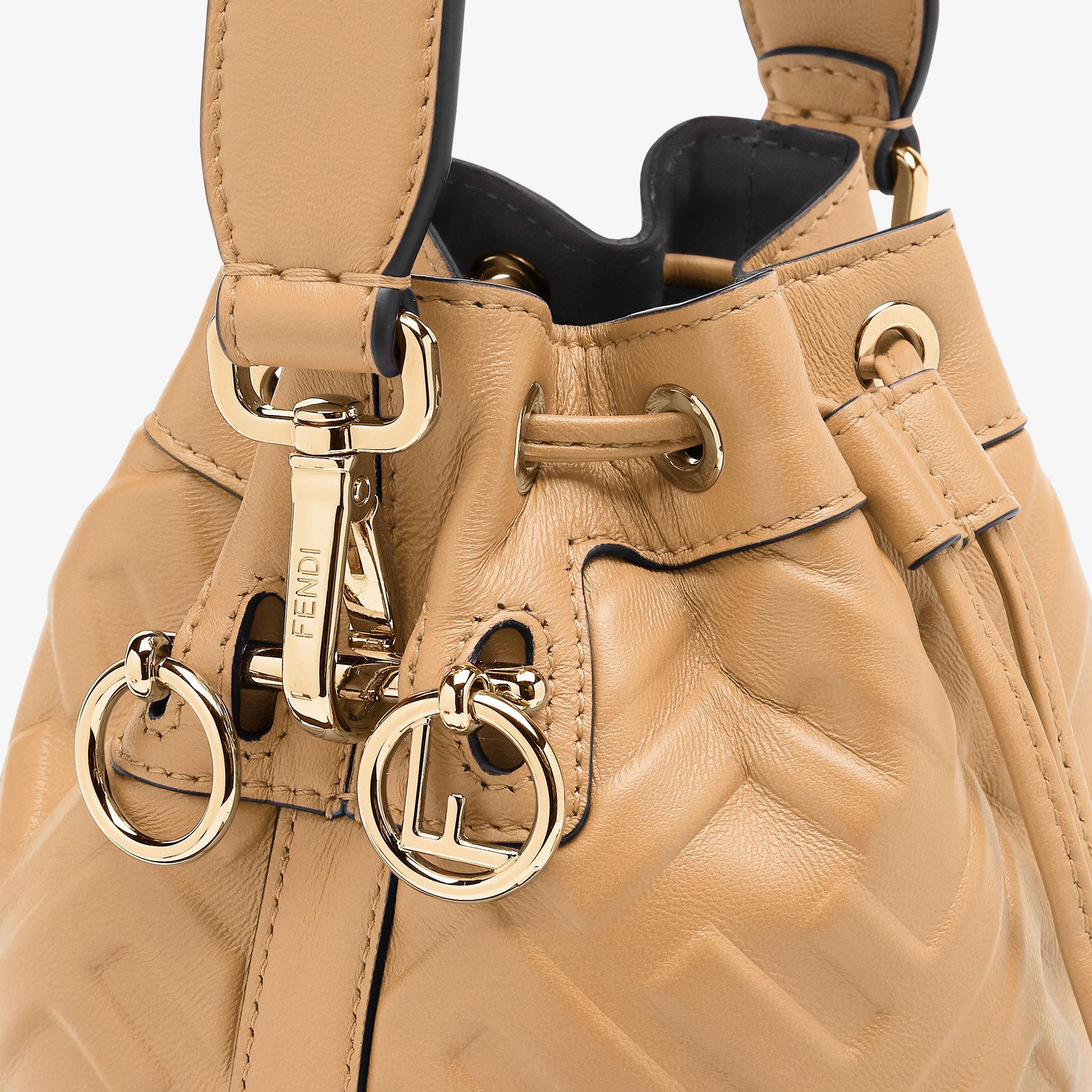 Mon TresorBeige leather mini-bag Product Image