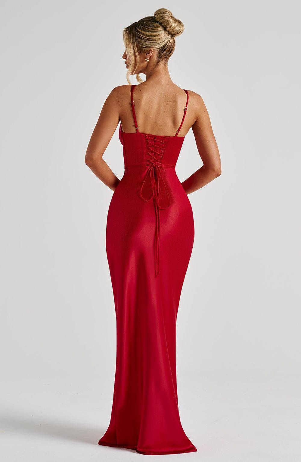 Shae Maxi Dress - Red Product Image