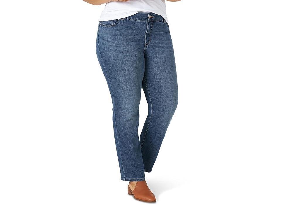 Lee Plus Size Regular Fit Flex Motion Straight Leg Jeans (Seattle) Women's Jeans product image