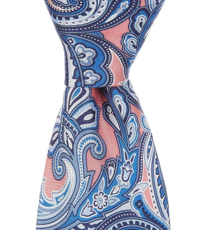 Roundtree & Yorke Trademark Paisley 3 1/8#double; Woven Silk Tie Product Image