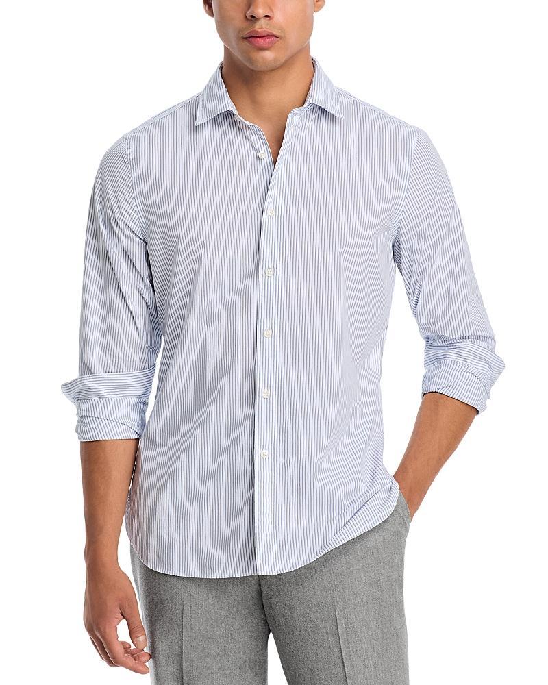 The Mens Store at Bloomingdales Cotton Stretch Slim Fit Button Down Shirt - Exclusive Product Image