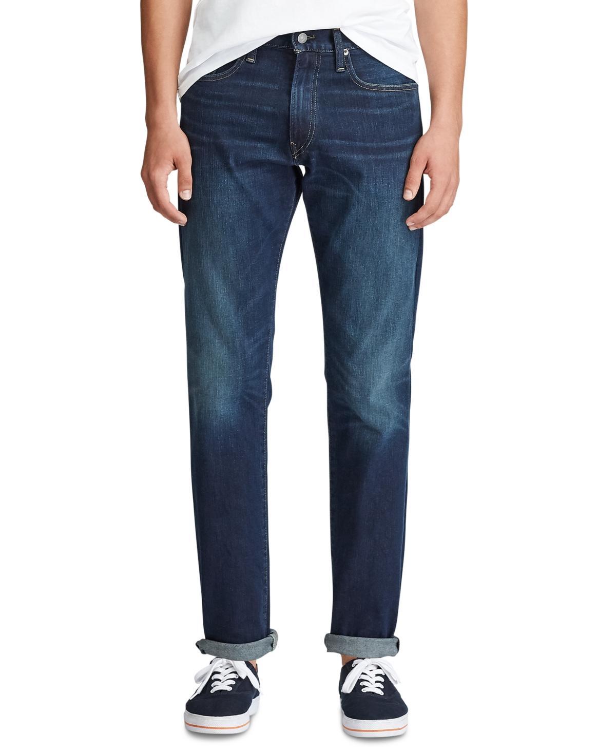 Polo Ralph Lauren Miller Hampton Relaxed Straight-Fit Dark Wash Stretch Jeans Product Image