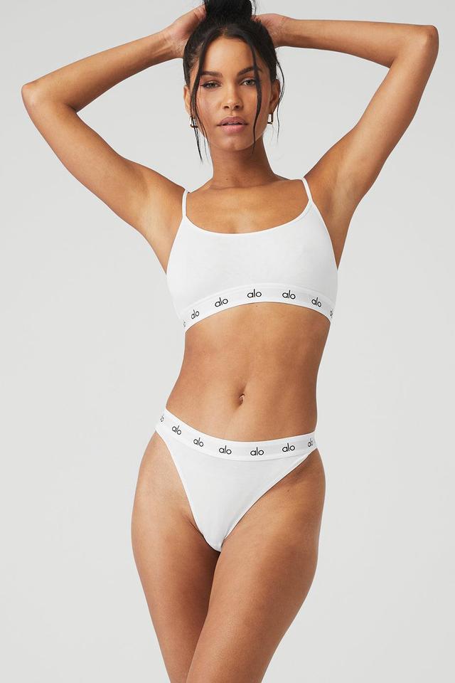 Icon Cami Bra - White Female Product Image