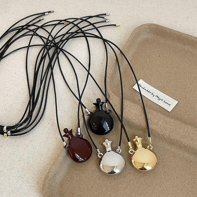 Bottle Pendant Cord Necklace Product Image