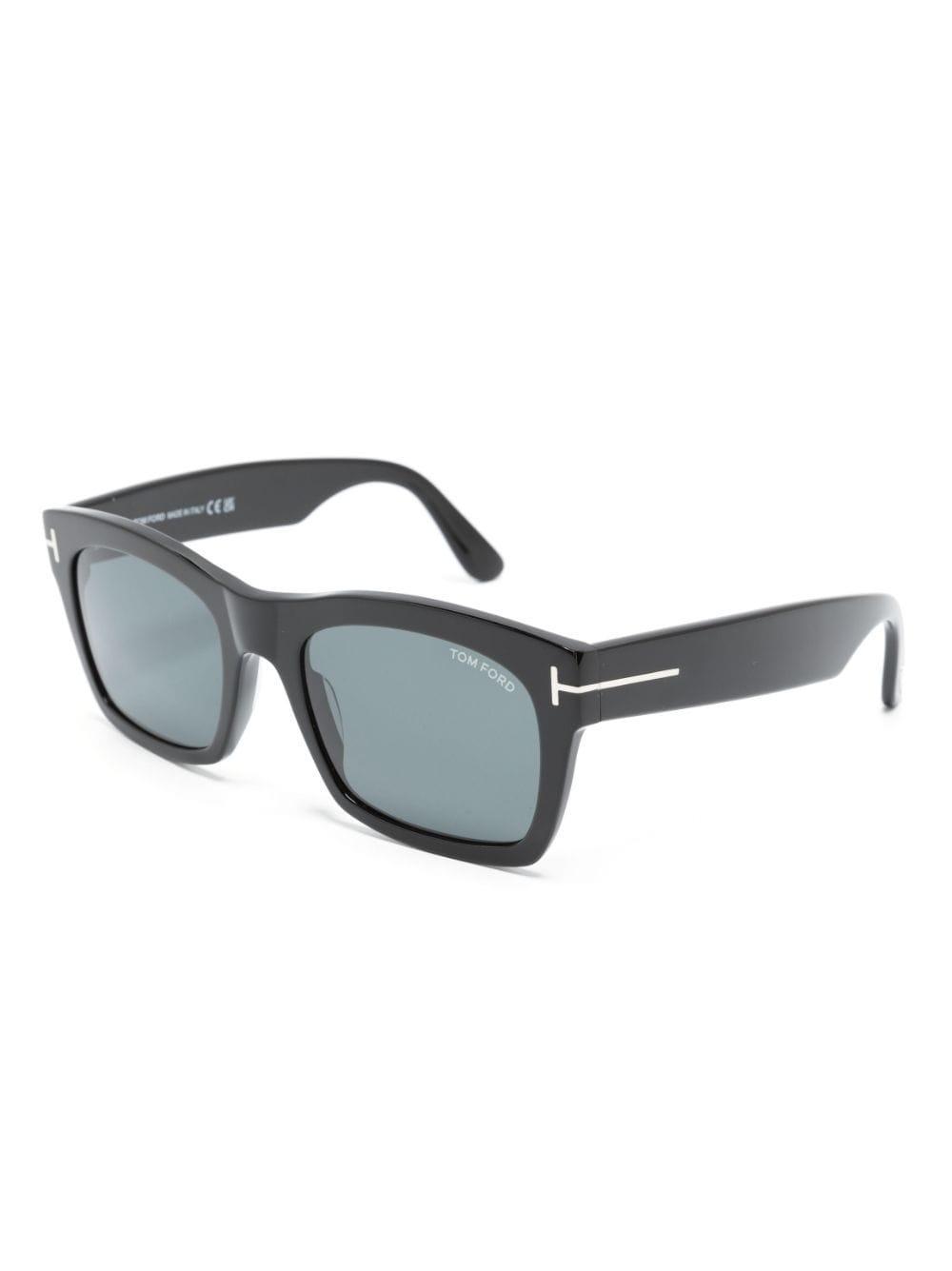 Square-frame Tinted Lenses Sunglasses In Black Product Image