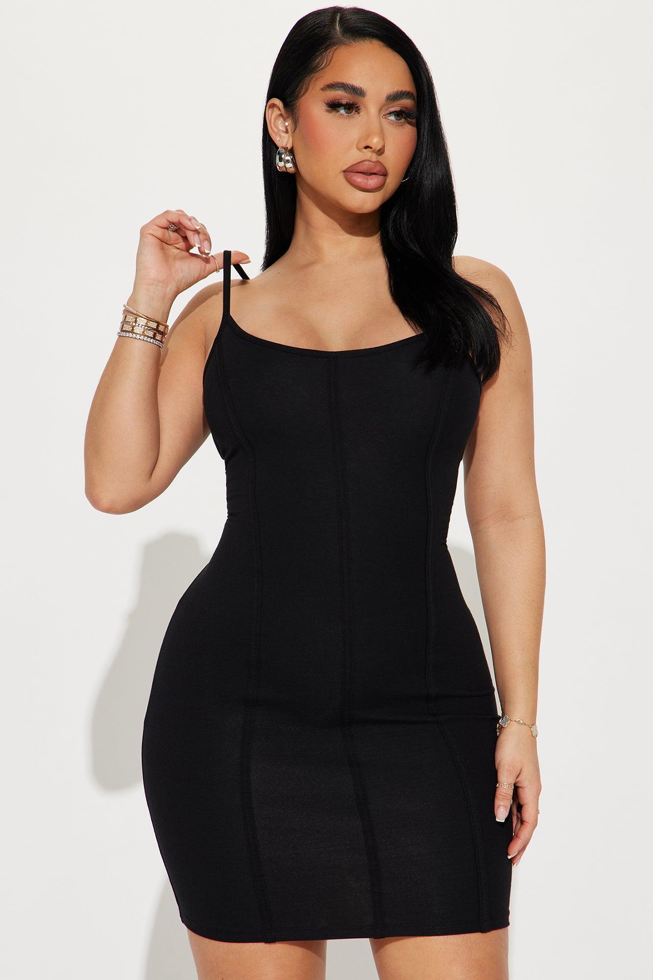 Skye Cami Mini Dress - Black Product Image