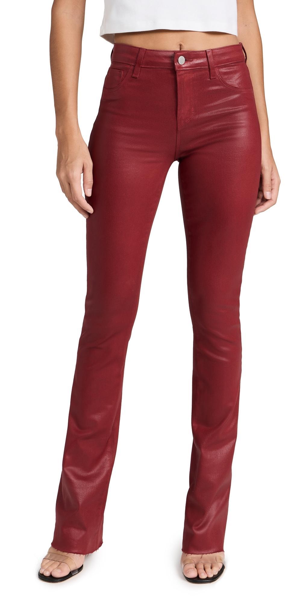 Womens Ruth Mid-Rise Coated Straight Jeans Product Image