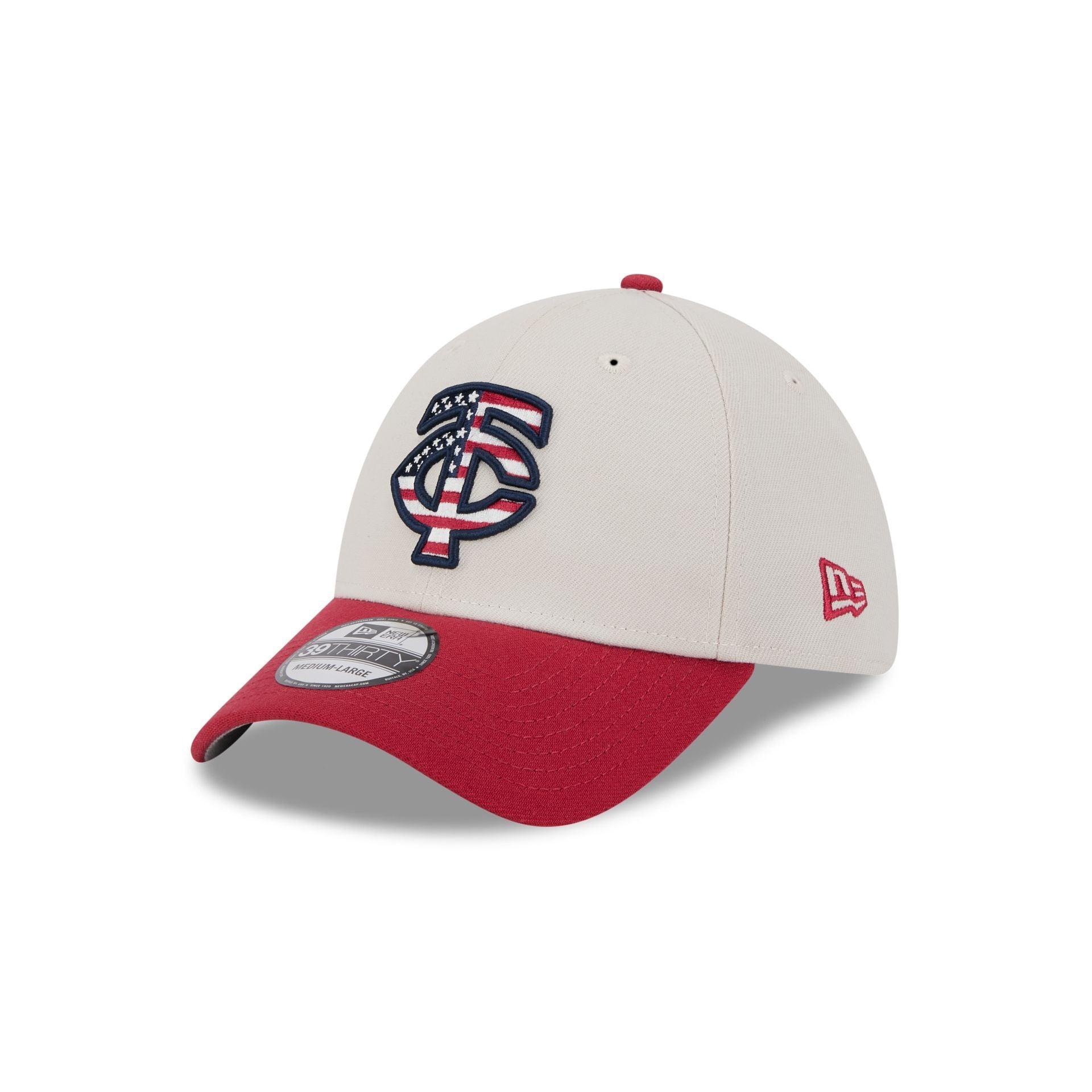 Minnesota Twins Independence Day 2024 39THIRTY Stretch Fit Hat Male Product Image