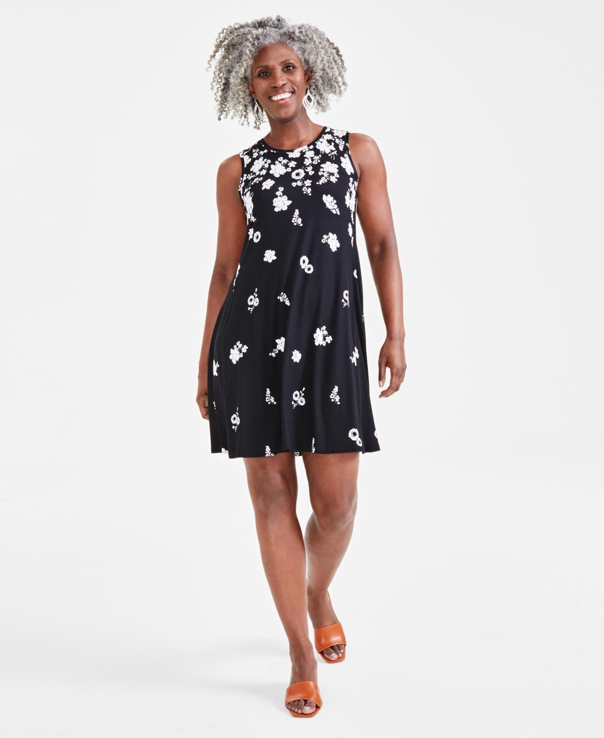 Style & Co Womens Printed Sleeveless Flip-Flop Dress, Created for Macys Product Image