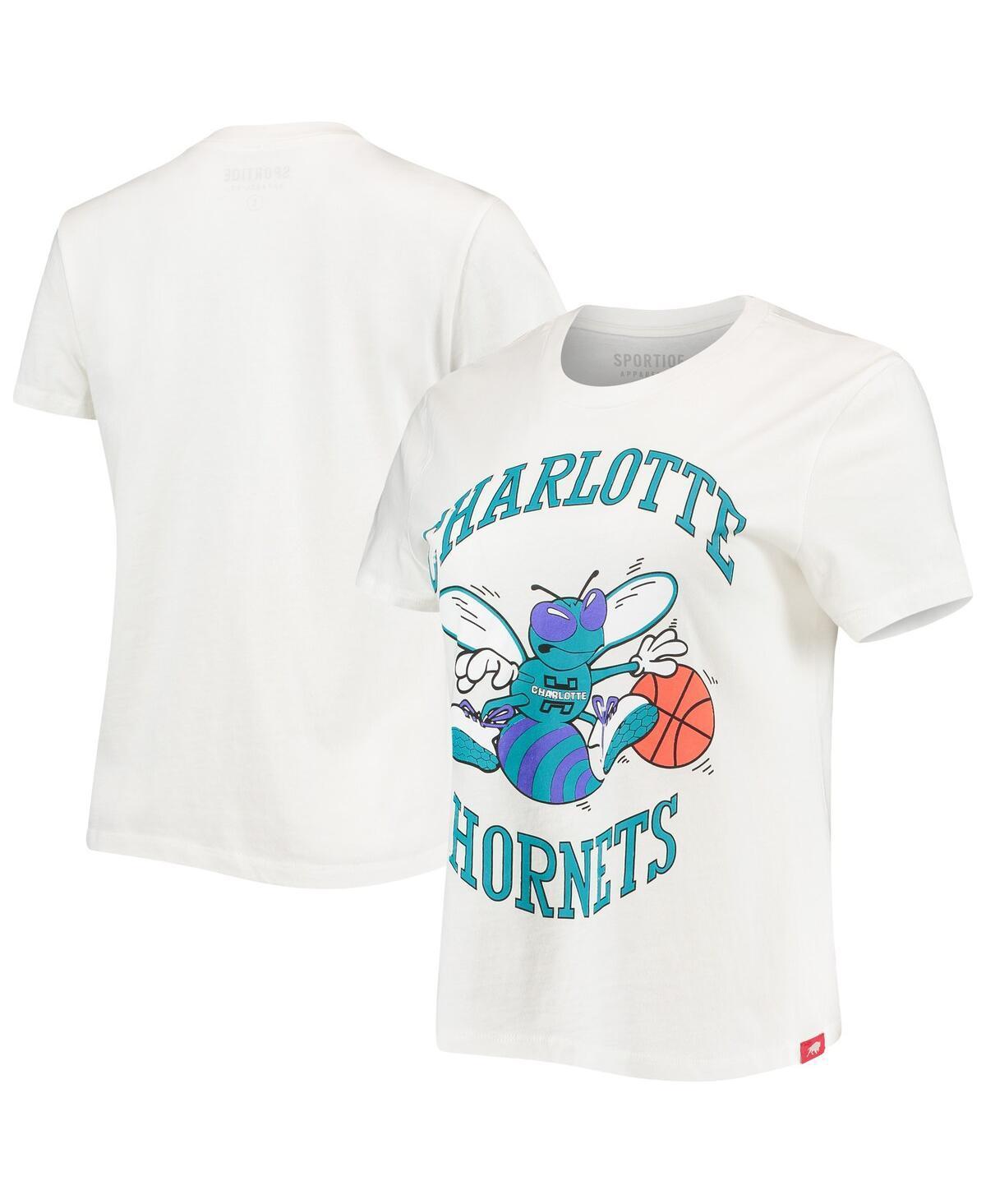 Womens Sportiqe White Charlotte Hornets Arcadia T-shirt Product Image