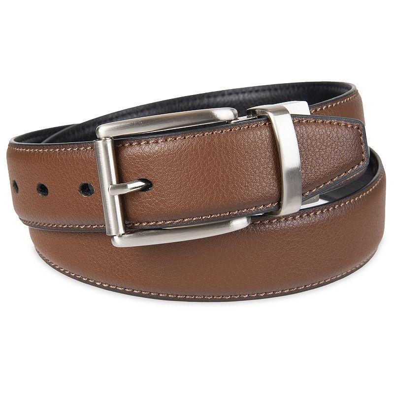 Mens Dockers Reversible Stretch Casual Belt Red Black Product Image