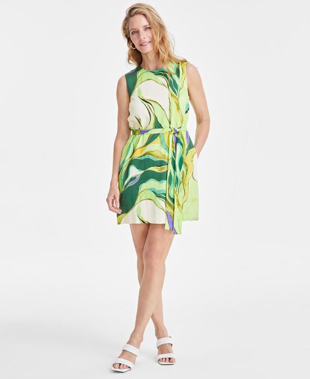 Sam Edelman Womens Printed Palm Shift Dress Product Image