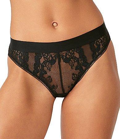 b. temptD by Wacoal Opening Act Lace & Mesh Cheeky Briefs Product Image