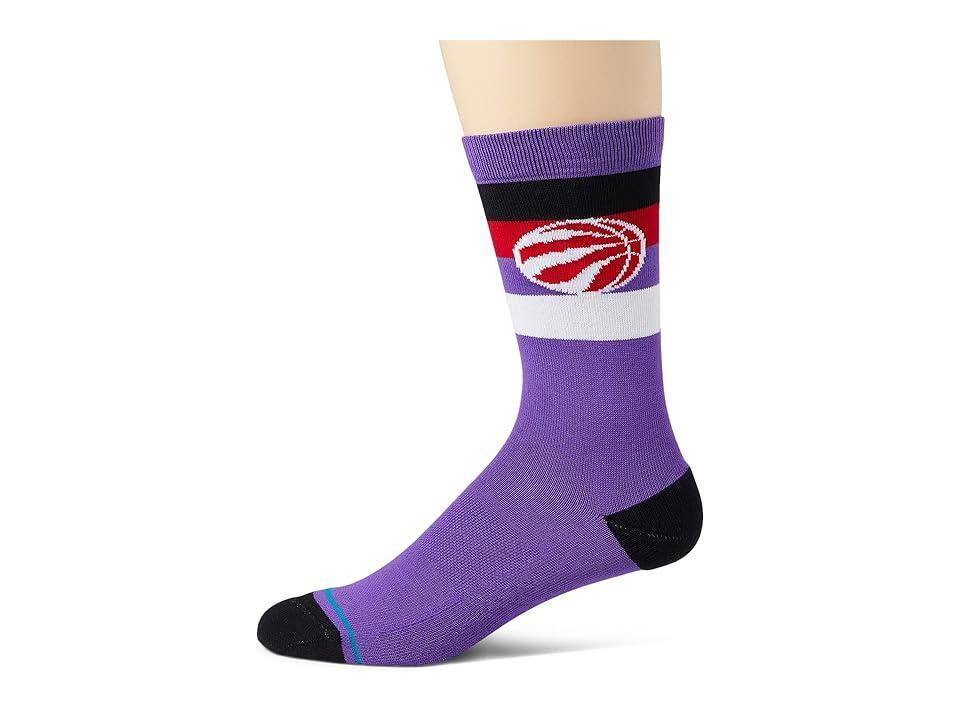 Mens Stance Toronto Raptors Stripe Crew Socks Product Image