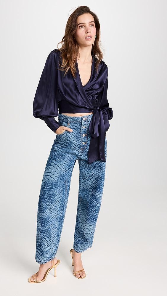 Zimmermann Silk Wrap Blouse | Shopbop Product Image