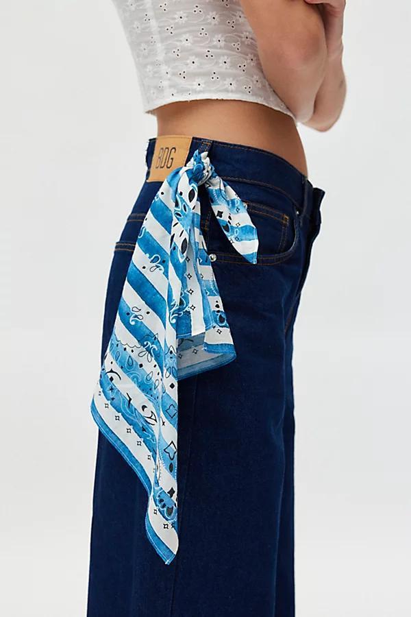 Paisley Stripe Cotton Bandana Womens at Urban Outfitters Product Image