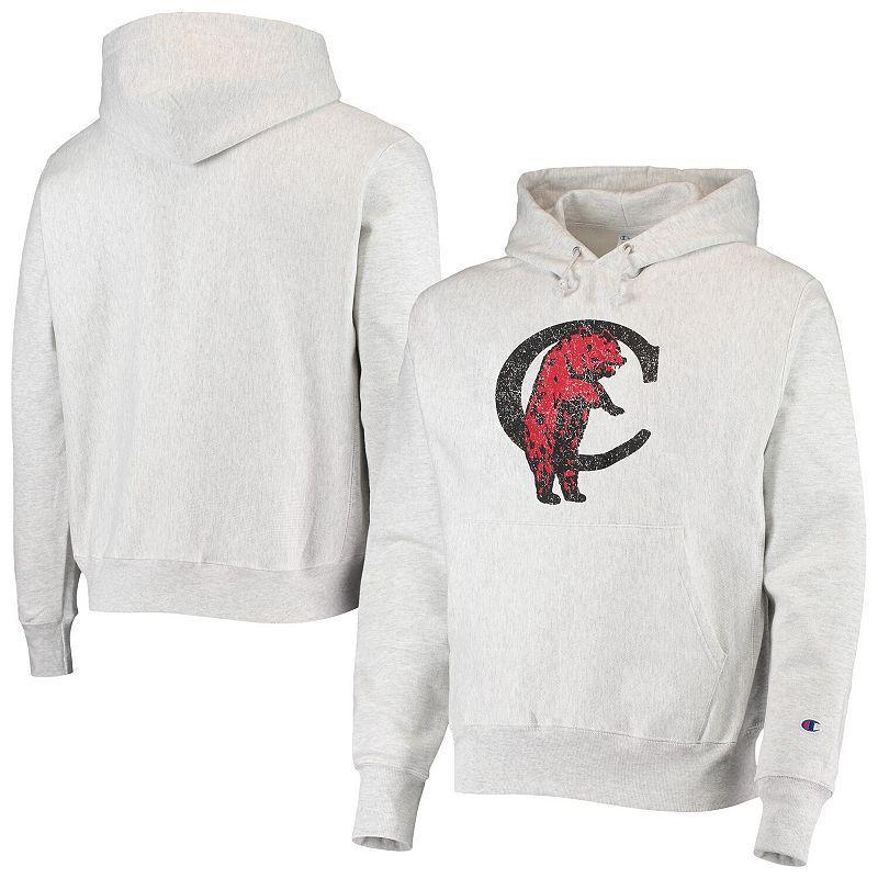 Mens Champion Heathered Gray Cincinnati Bearcats Team Vault Logo Reverse Weave Pullover Hoodie Product Image