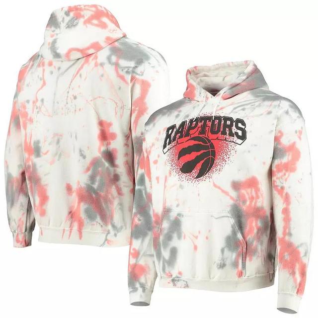 Mens Junk Food Cream Toronto Raptors Tie-Dye Pullover Hoodie Product Image