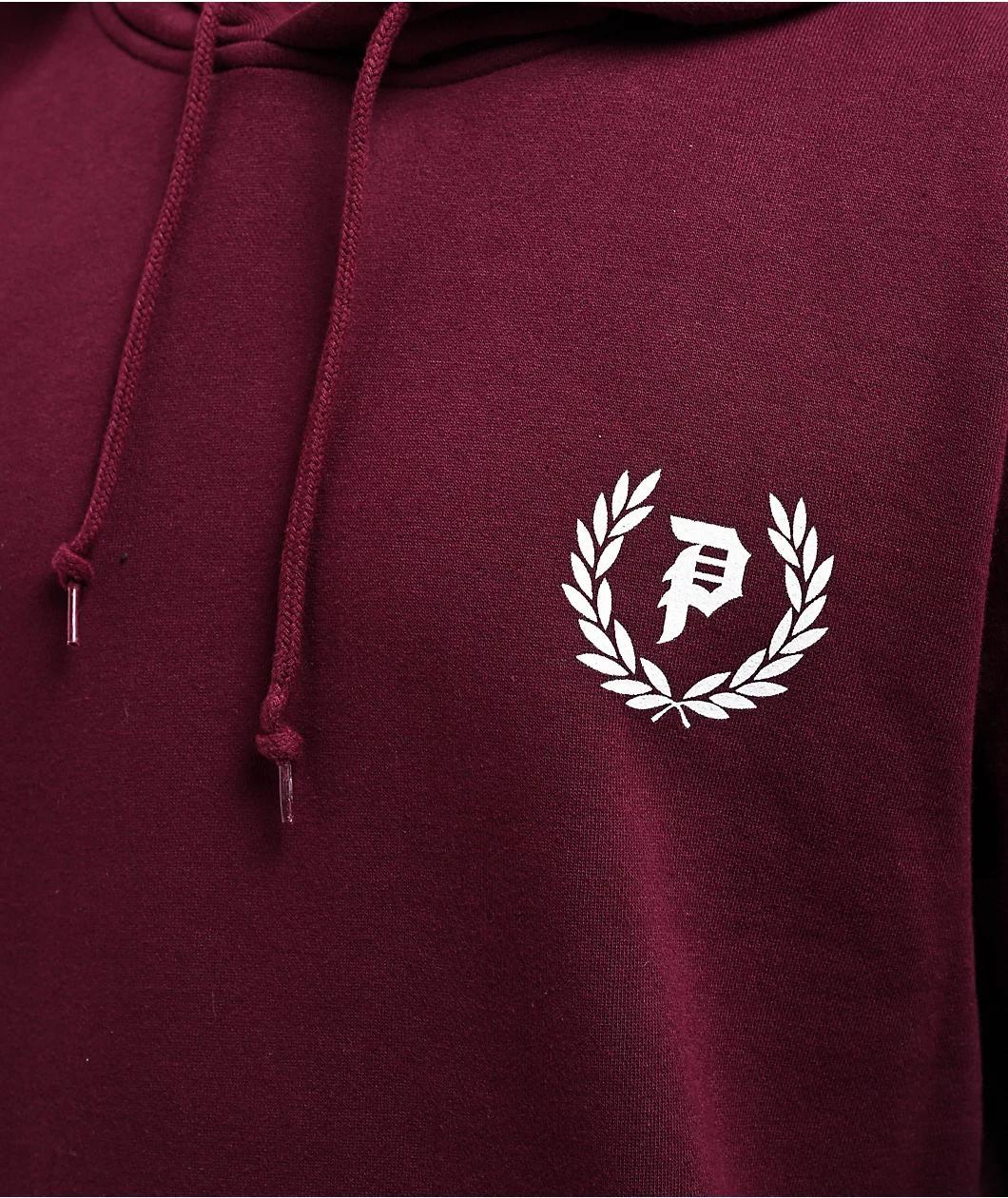 Primitive Redemption Maroon Hoodie Product Image