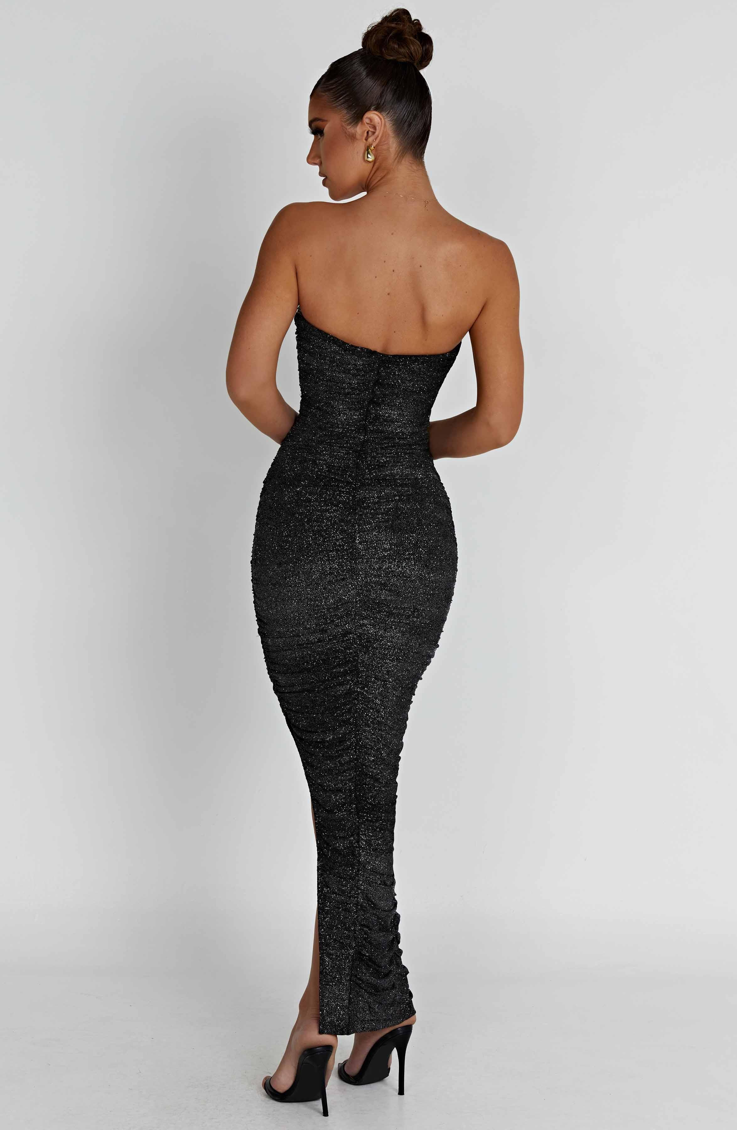 Demi Maxi Dress - Black Sparkle Product Image