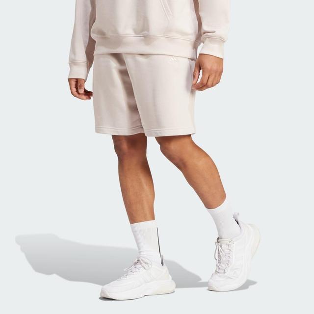 adidas ALL SZN Fleece Shorts Putty Mauve L Mens Product Image