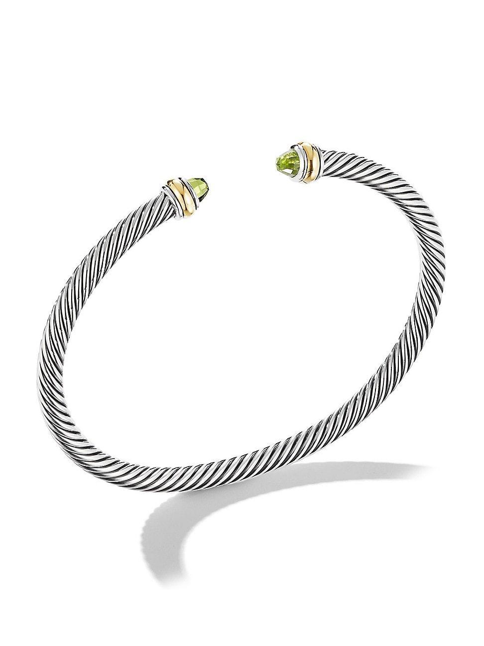 Womens Cable Classics Color Bracelet with 18K Yellow Gold Product Image