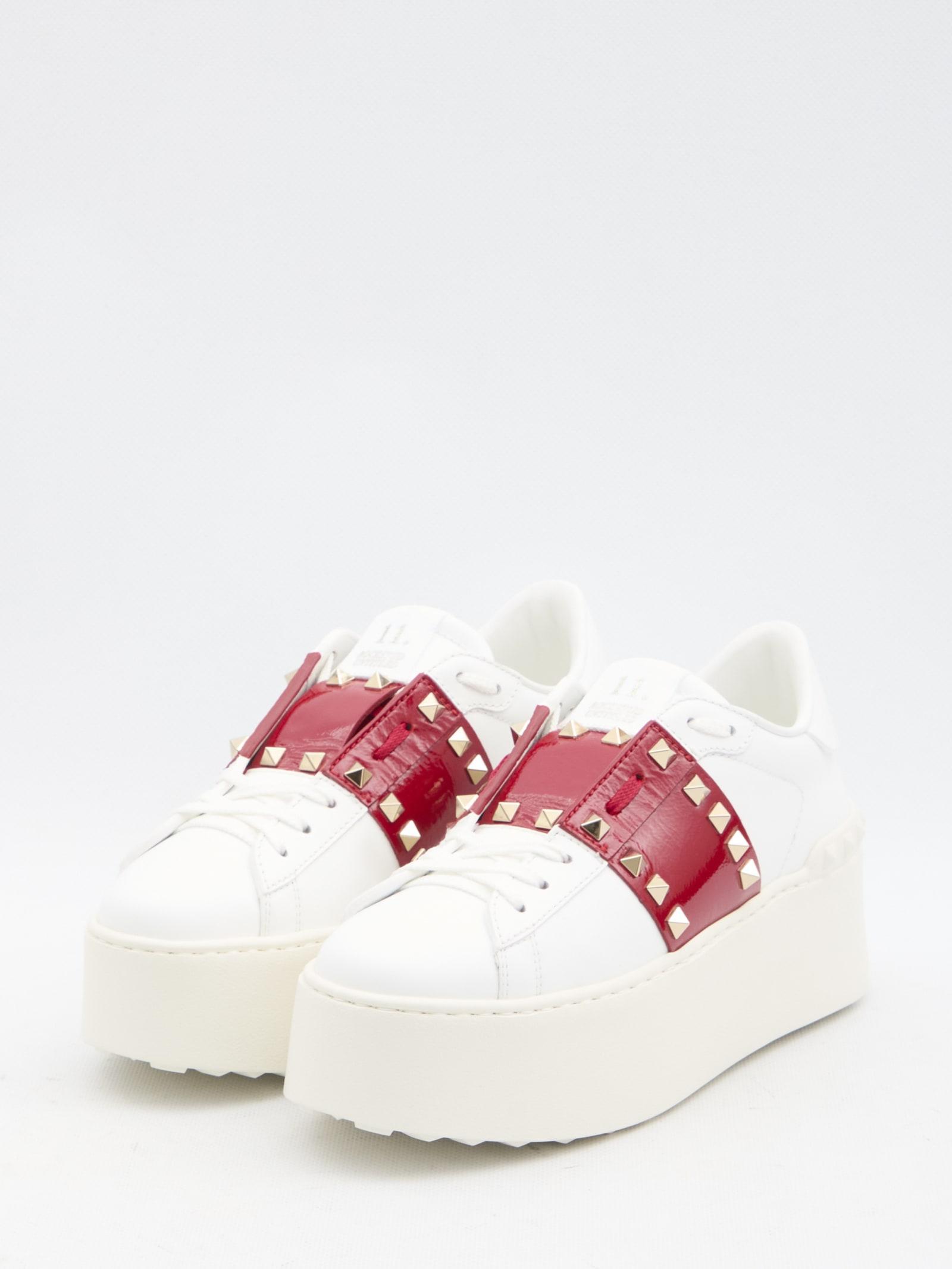 Flatform Rockstud Untitled Sneakers In White Product Image