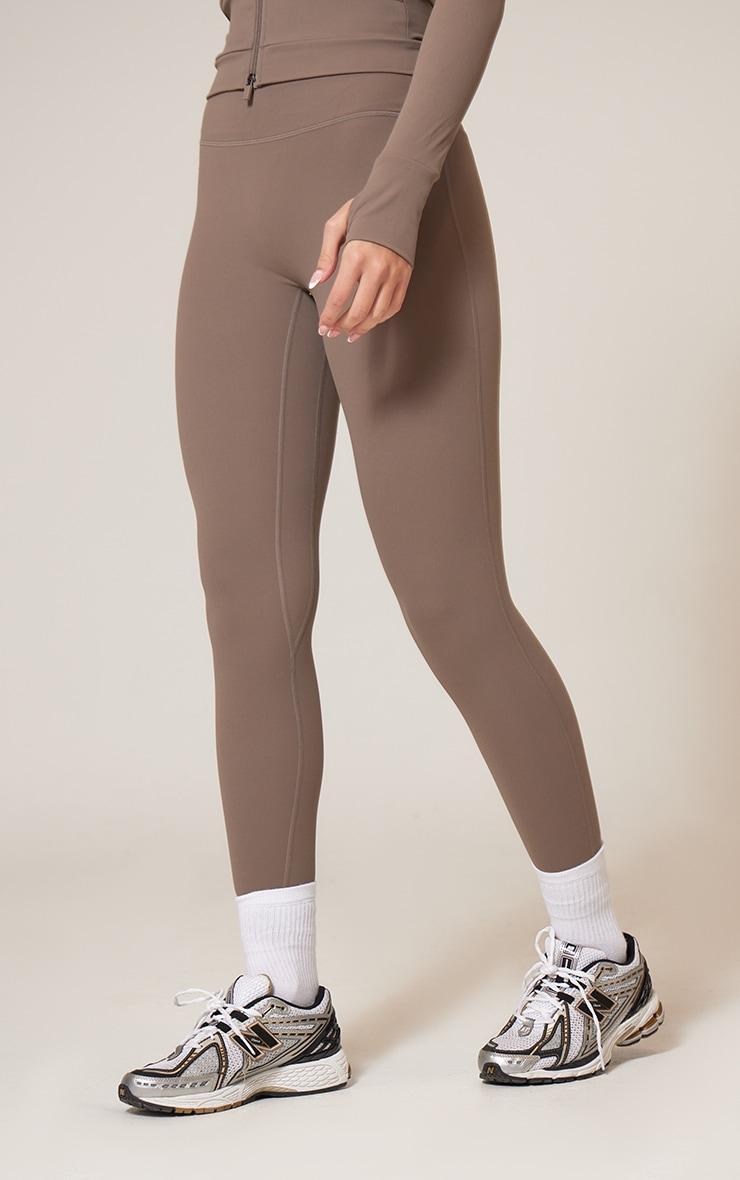 Brown Sculpt Gym High Waist Leggings Product Image