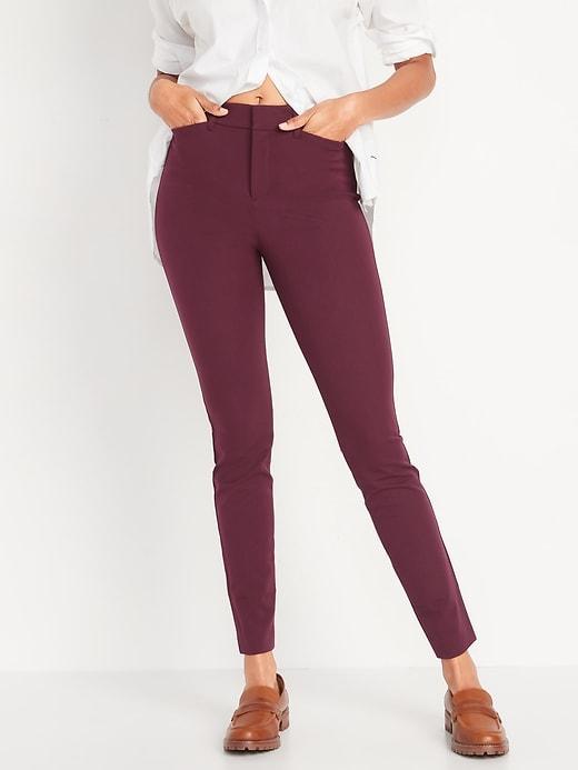 High-Waisted Pixie Skinny Ankle Pants Product Image