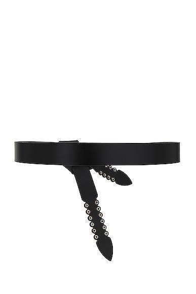 Womens Lecce Studded Leather Knotted Belt Product Image