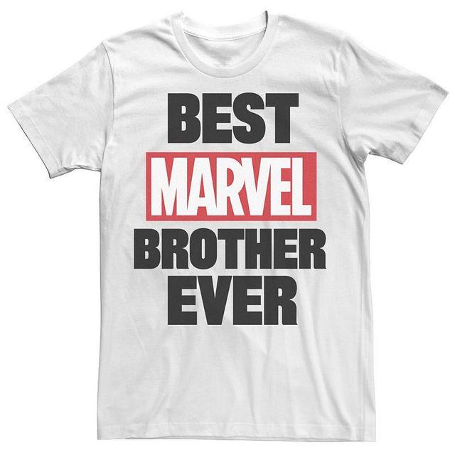 Mens Marvel Best Marvel Brother Graphic Tee White Product Image